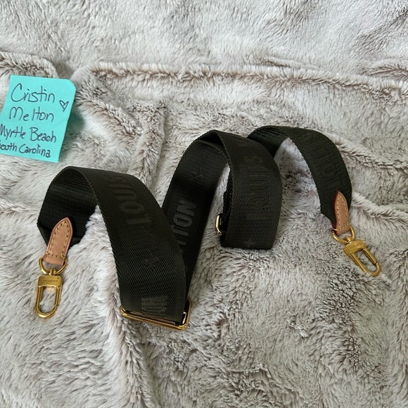 Louis Vuitton Khaki and Vachetta Leather Adjustable Strap- from multi pochette - Picture 8 of 8